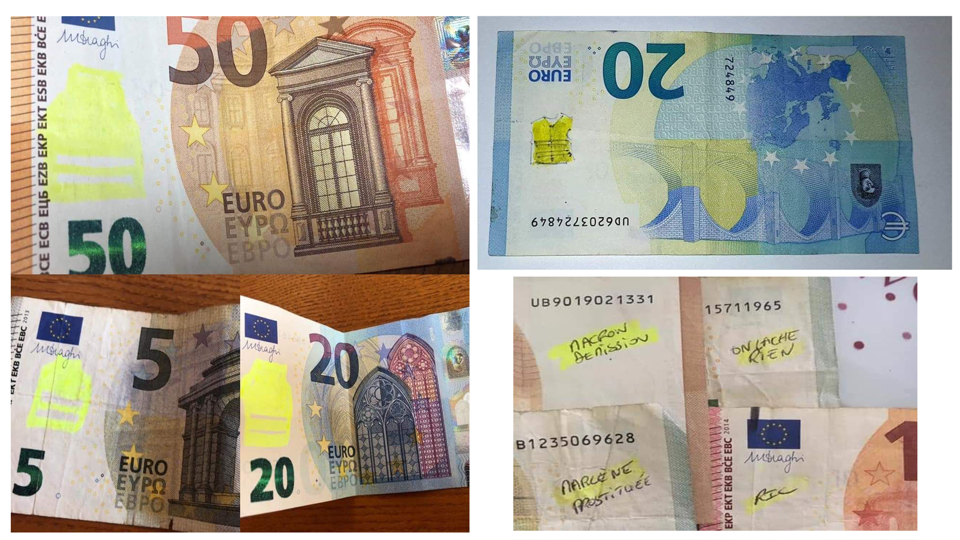 Yellow vest movement starts a new form of protest — burning banknotes Yellow vest movement starts a new form of protest — burning banknotes