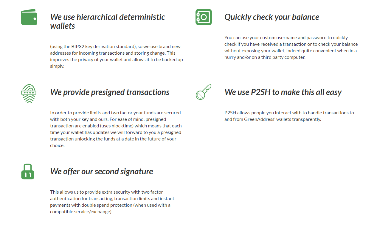 The ultimate greenaddress wallet review Features