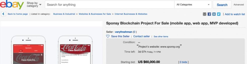 You can now buy an entire ico project for $60,000…. On ebay You can now buy an entire ico project for $60,000…. On ebay
