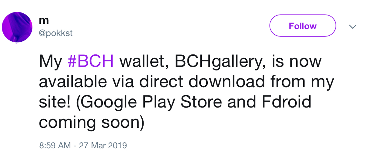 This photo gallery app is a bch light wallet in disguise This photo gallery app is a bch light wallet in disguise