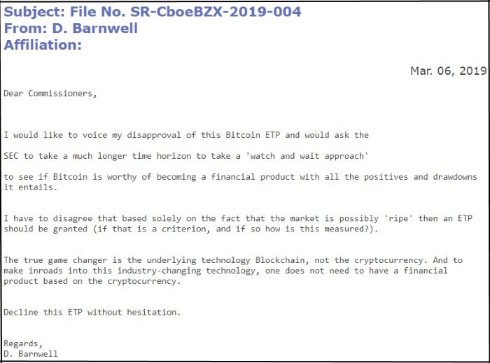 Bitcoin etf: sec receives 84% negative feedback on application Sec comment bitcoin etf