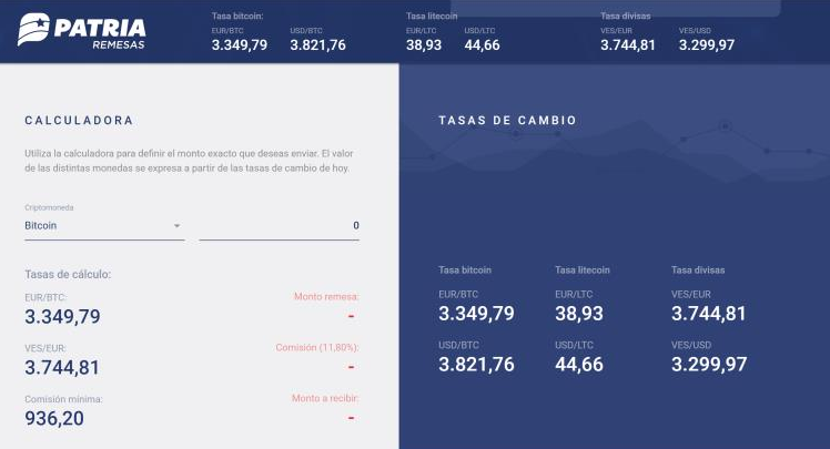 Venezuelan government launches cryptocurrency remittance service Venezuelan government launches cryptocurrency remittance service