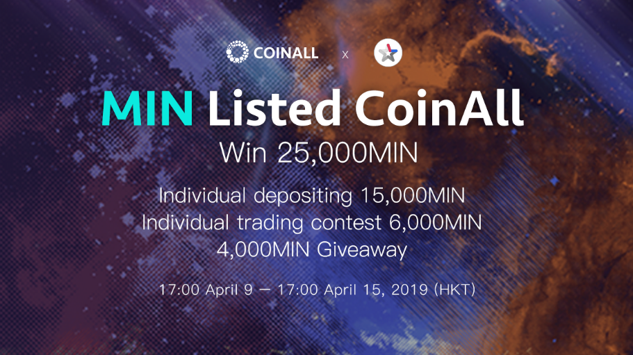 Pr: coinall lists mindol and offers a 25,000 min giveaway Pr: coinall lists mindol and offers a 25,000 min giveaway