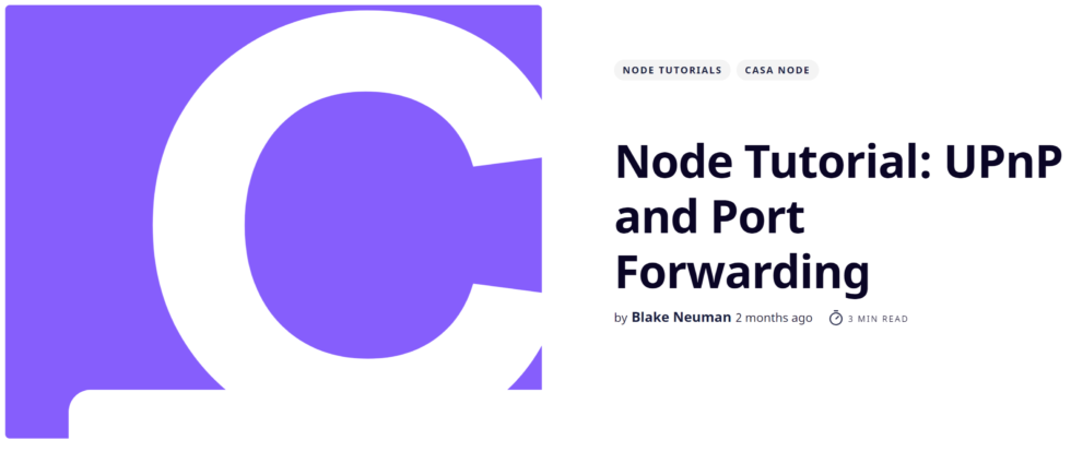 Casa node review: a true plug-n-play lightning network node (kinda) Casa node port forwarding
