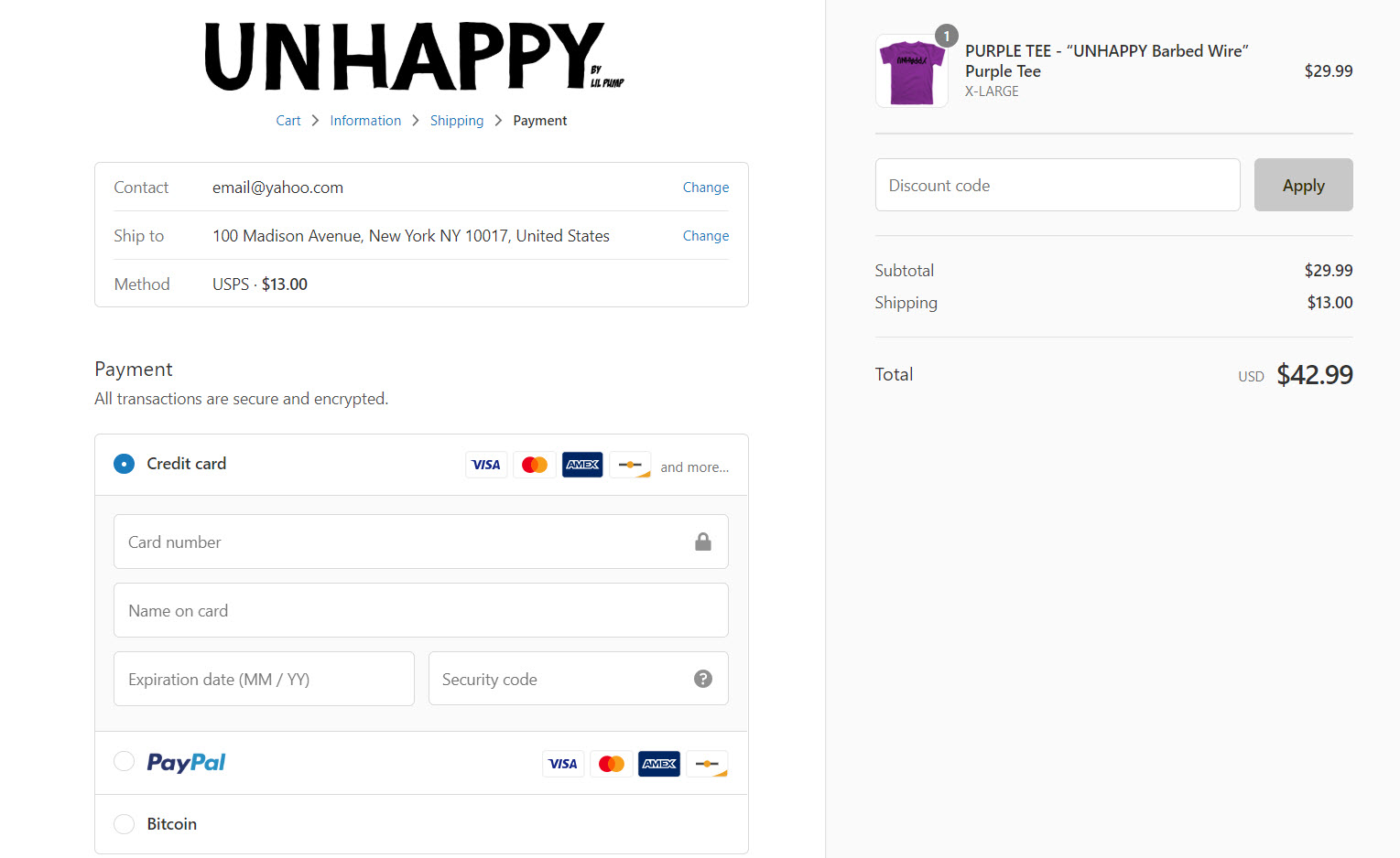 Rapper lil pump is accepting bitcoin via lightning network Pay with bitcoin