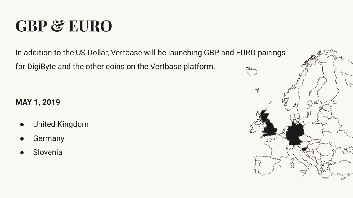 Vertbase to launch euro and gbp trading for digital currencies on may 1, 2019 Vertbase to launch euro and gbp trading for digital currencies on may 1, 2019