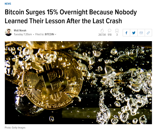 The media’s cringeworthy coverage of bitcoin’s latest price surge The media’s cringeworthy coverage of bitcoin’s latest price surge