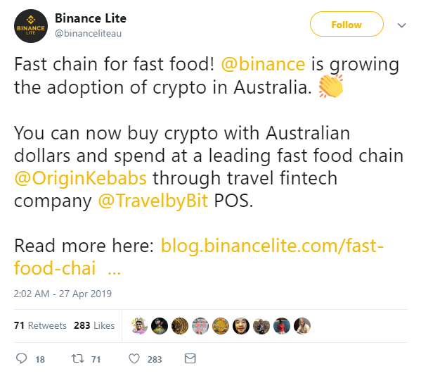 Facebook awkwardly blocks aussie restaurant from bitcoin payments ad Binance
