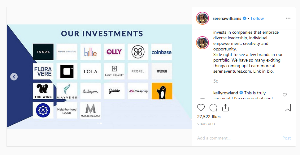 Serena williams works crypto savvy into venture fund, backs coinbase Serena williams works crypto savvy into venture fund, backs coinbase