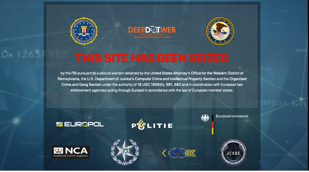 Website providing links to illicit crypto marketplaces seized Website providing links to illicit crypto marketplaces seized