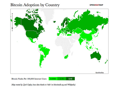 Bitcoin adoption by country Tags