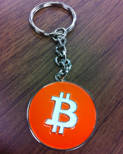 A bitcoin keychain/keyring Tags