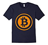 Men's bitcoin logo 2017 tshirt large navy Men's bitcoin logo 2017 tshirt large navy
