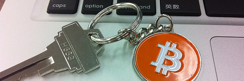 Bitcoin keychain/keyring and key Tags