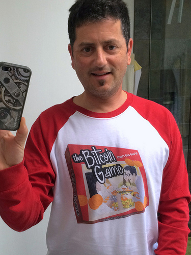 The bitcoin game shirt - front Tags