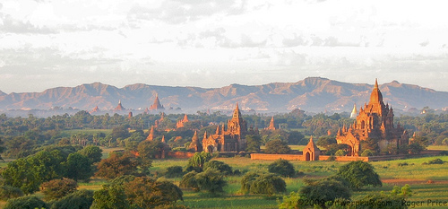 One last view of the bagan plain Tags