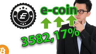 Be careful! E-coin 3582% went in a day! Pump and dump!!! Be careful! E-coin 3582% went in a day! Pump and dump!!!