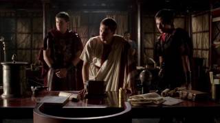 Rome - octavian, maecenas and agrippa discussing cleoptra Rome - octavian, maecenas and agrippa discussing cleoptra