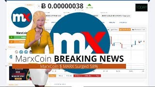 Marxcoin $marx appreciated 58% over the past 24 hours Marxcoin $marx appreciated 58% over the past 24 hours