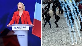'i will protect you! ' marine le pen vows to end all immigration to france 'i will protect you! ' marine le pen vows to end all immigration to france