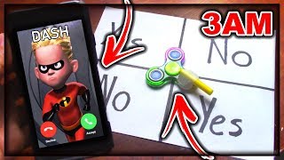 Do not play charlie charlie fidget spinner when calling dash (from incredibles 2) at 3am!! Do not play charlie charlie fidget spinner when calling dash (from incredibles 2) at 3am!!