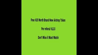 Free 1000 new airdrop token must watch and join fast Free 1000 new airdrop token must watch and join fast