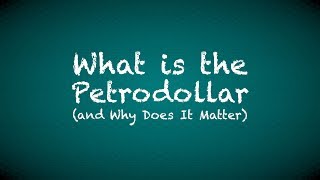 What is the petrodollar and why does it matter What is the petrodollar and why does it matter