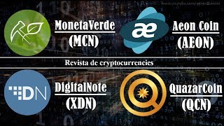 Revista de cryptocurrencies: monetaverde, aeon coin, digitalnote, quazarcoin Revista de cryptocurrencies: monetaverde, aeon coin, digitalnote, quazarcoin