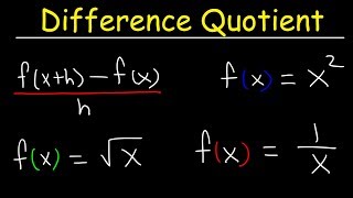 Difference quotient Difference quotient
