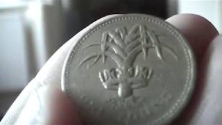 Leek 1985 £1 coin Leek 1985 £1 coin