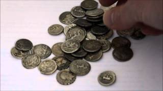 200 - 70 b. C. Ancient roman silver denarii coins 200 - 70 b. C. Ancient roman silver denarii coins