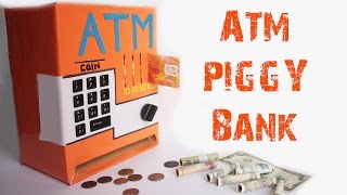 How to make an atm piggy bank at home - just5mins #2 How to make an atm piggy bank at home - just5mins #2