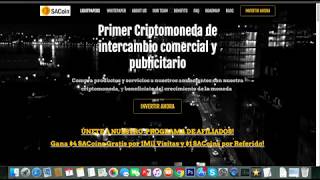 Gana $1-4 usd gratis con la criptomoneda sacoin Gana $1-4 usd gratis con la criptomoneda sacoin