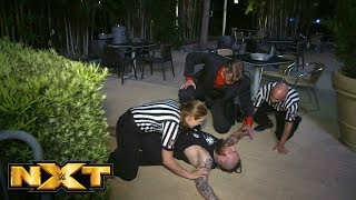 Aleister black is found unconscious in the parking lot: nxt exclusive, aug. 8, 2018 Aleister black is found unconscious in the parking lot: nxt exclusive, aug. 8, 2018