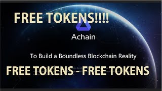 Achain (act) lock up program - free tokens!!! Achain (act) lock up program - free tokens!!!