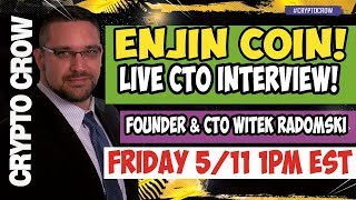 Live enjin coin cto interview w witek radomski 😱 gaming platform crypto Live enjin coin cto interview w witek radomski 😱 gaming platform crypto