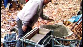 Hand crafted rock face block made on an 1906 sears roebuck machine Hand crafted rock face block made on an 1906 sears roebuck machine