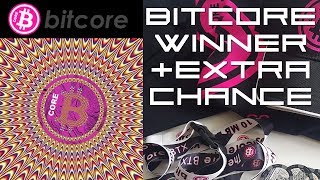 Bitcore competition winner + extra chance Bitcore competition winner + extra chance