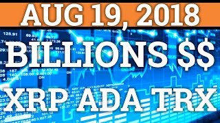 Billions coming into cryptocurrency! | bitcoin btc, ripple xrp, cardano ada price + news 2018 Billions coming into cryptocurrency! | bitcoin btc, ripple xrp, cardano ada price + news 2018