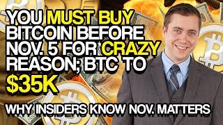 “you must buy bitcoin before nov. 5 for crazy reason; btc to $35k” - why insiders know nov. Matters “you must buy bitcoin before nov. 5 for crazy reason; btc to $35k” - why insiders know nov. Matters