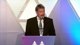Malta blockchain awards: john mcafee keynote Malta blockchain awards: john mcafee keynote