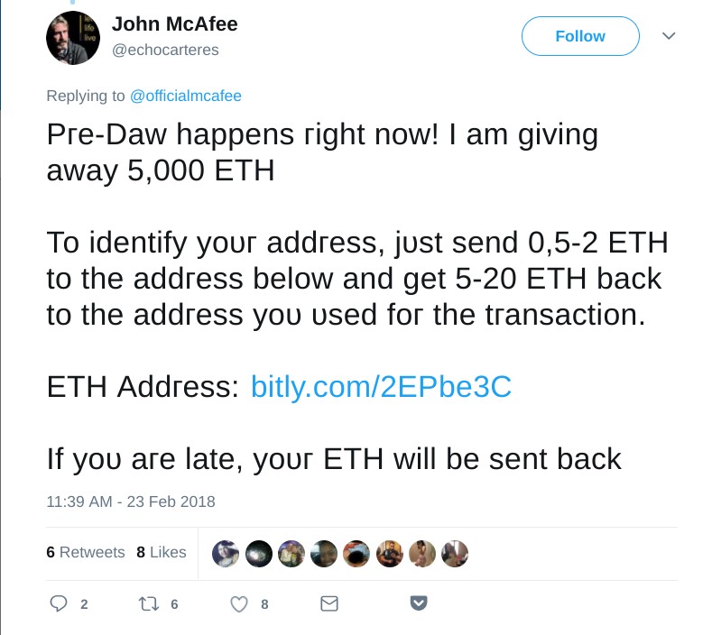 Crypto luminary impersonation scammers on social media raked in millions in 2018 Crypto luminary impersonation scammers on social media raked in millions in 2018