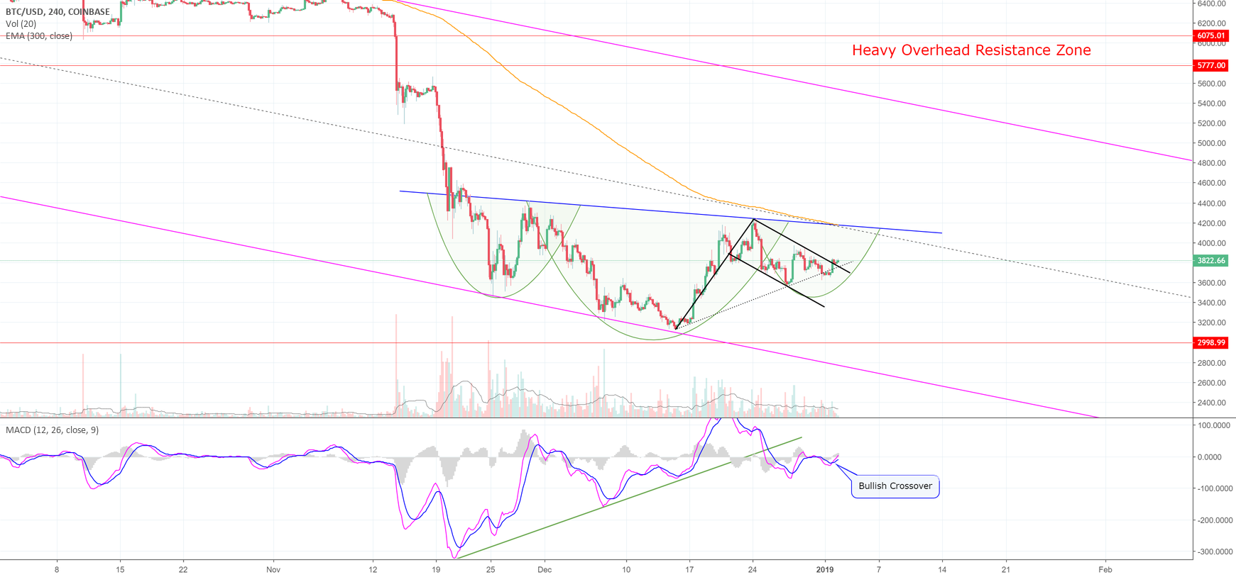 As the whole world watches, bitcoin flashes bull signs! (btc) As the whole world watches, bitcoin flashes bull signs! (btc)