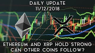 Daily update (11/12/18) | ethereum and xrp hold strong, can other coins follow? Daily update (11/12/18) | ethereum and xrp hold strong, can other coins follow?