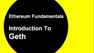 Intro to geth: create your private ethereum blockchain - in 5 mins Intro to geth: create your private ethereum blockchain - in 5 mins