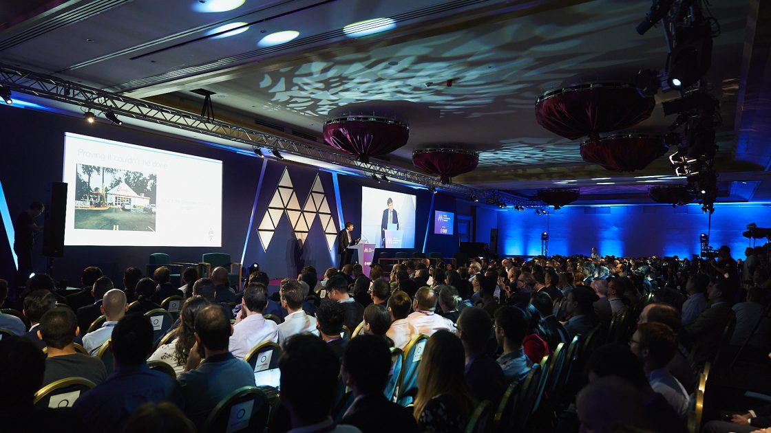 Malta ai and blockchain summit Conference hall filled with people