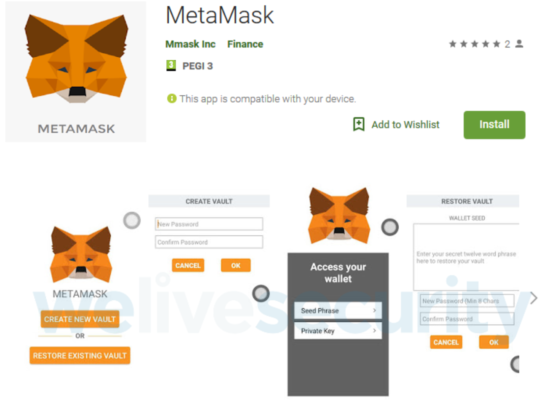 Google play store: sicherheitexperten entdecken schädliche metamask-imitation Google play store: sicherheitexperten entdecken schädliche metamask-imitation