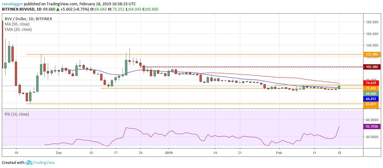 Bsv/usd Bitcoin, ethereum, ripple, eos, litecoin, ₿itcoin cash, tron, stellar, binance coin, ₿itcoin sv: price analysis, february 18