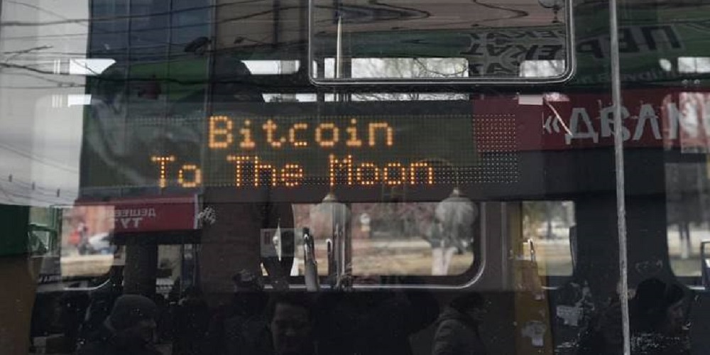 ‘bitcoin to the moon’ signs appear on ukrainian tram ‘bitcoin to the moon’ signs appear on ukrainian tram