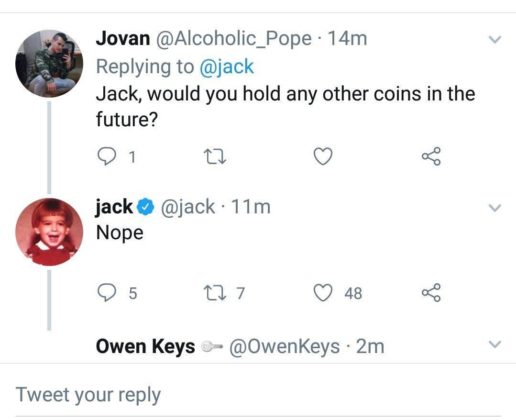 Jack dorsey hints ₿itcoin lightning payments are coming to twitter Jack dorsey hints ₿itcoin lightning payments are coming to twitter